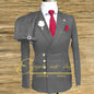Formal Wedding Men Suits 2 Piece Jacket Pants Sets Double Breasted