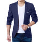 Men Formal Business Suit Coat One Button Black Blue Red Men Slim Fit Fashion Suit Jacket Casual Suit Men Clothing