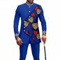 2025 Elegant African Style Men's Luxury Suit Plaid Stripe Single Breasted Suit and Pants 2 Piece Casual Business Suit for Men
