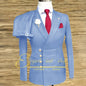 Formal Wedding Men Suits 2 Piece Jacket Pants Sets Double Breasted