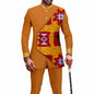 2025 Elegant African Style Men's Luxury Suit Plaid Stripe Single Breasted Suit and Pants 2 Piece Casual Business Suit for Men