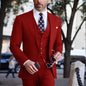 Formal Men's Business Suits Slim Fit 3-piece Jacket Vest Pants Casual Groom Tuxedos