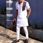 African clothes Bazin Riche men's suit casual style clothing