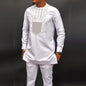 African clothes Bazin Riche men's suit casual style clothing