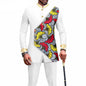 Elegant African Style Men's Luxury Suit Plaid
