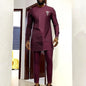 African clothes Bazin Riche men's suit casual style clothing