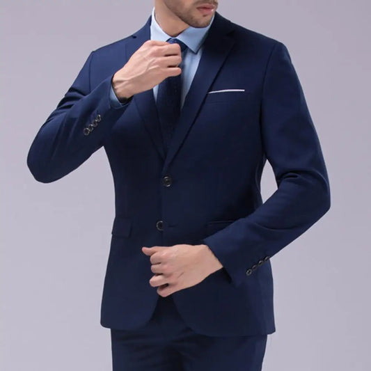 Wedding Suit For Men Set Elegant Blazers Formal 2 Pieces Pants Classic Business Coats