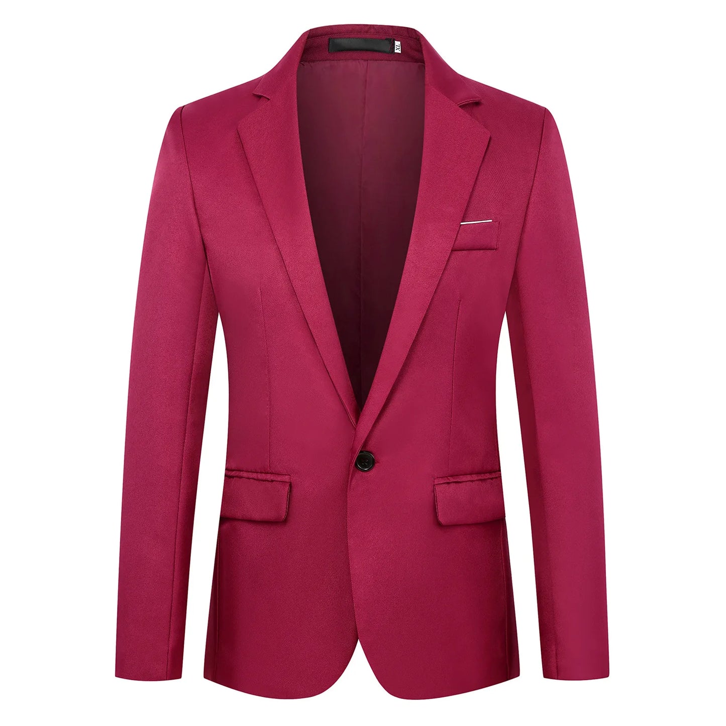 Men Formal Business Suit Coat One Button Black Blue Red Men Slim Fit Fashion Suit Jacket Casual Suit Men Clothing
